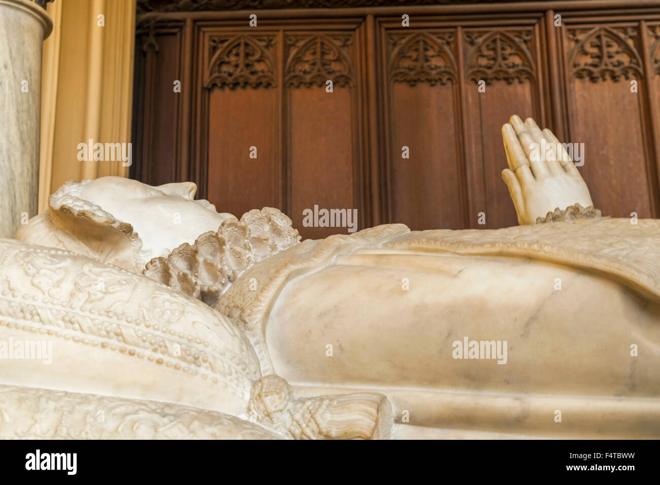 England, London, Westminster Abbey, Henry VII, 's Lady Chapel, Tomb of Mary Queen of Scots Stock Photo