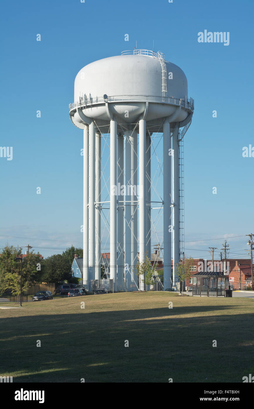 White Water Tower in Frederick Maryland Stock Photo