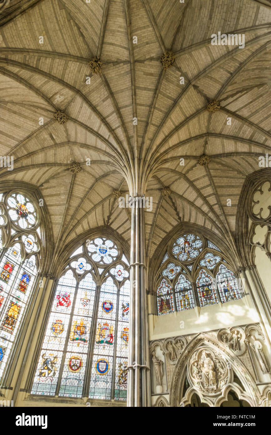 England, London, Westminster Abbey, The Chapter House Stock Photo