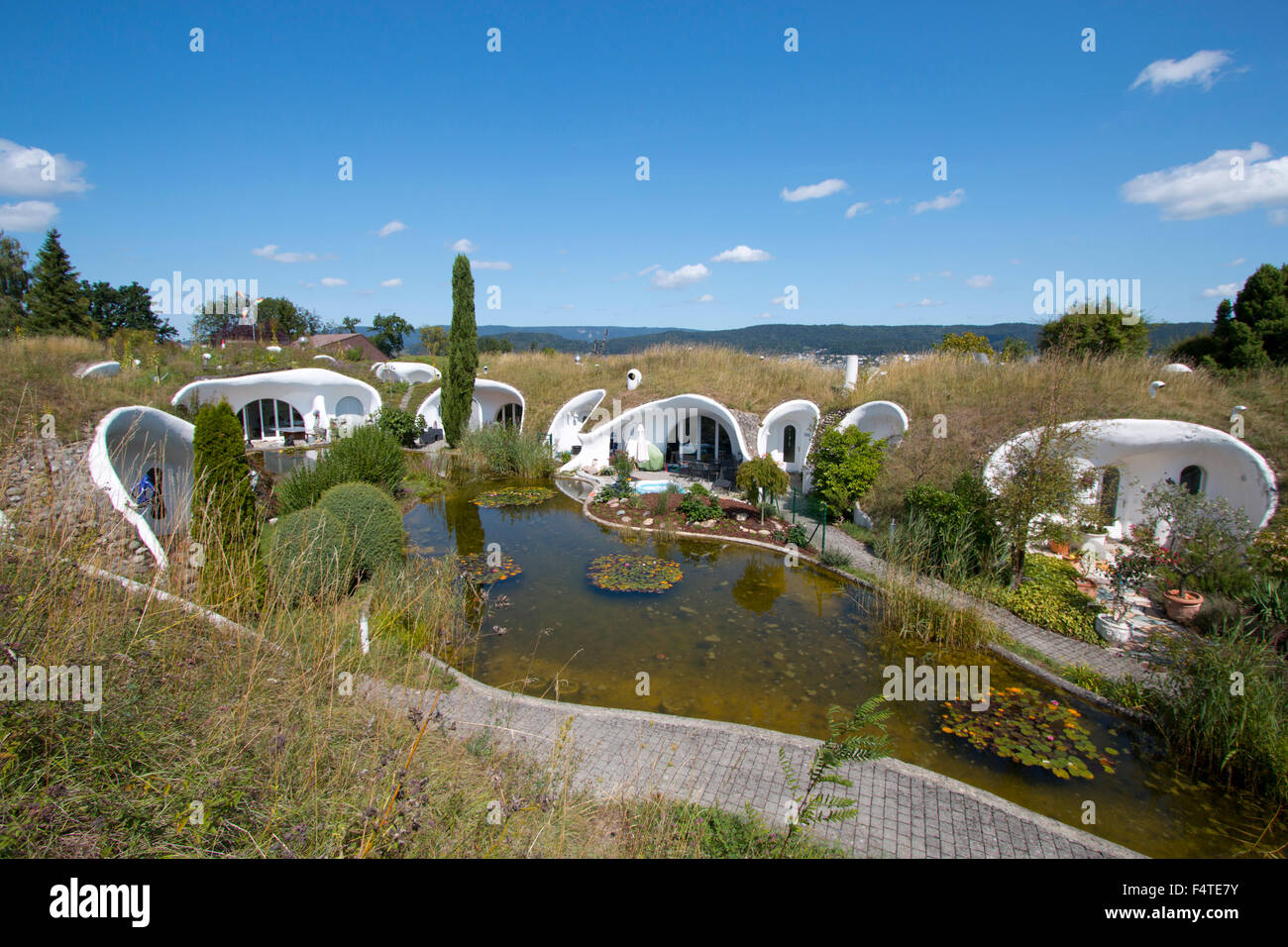 Switzerland, Dietikon, canton Zurich, earth house, earth houses