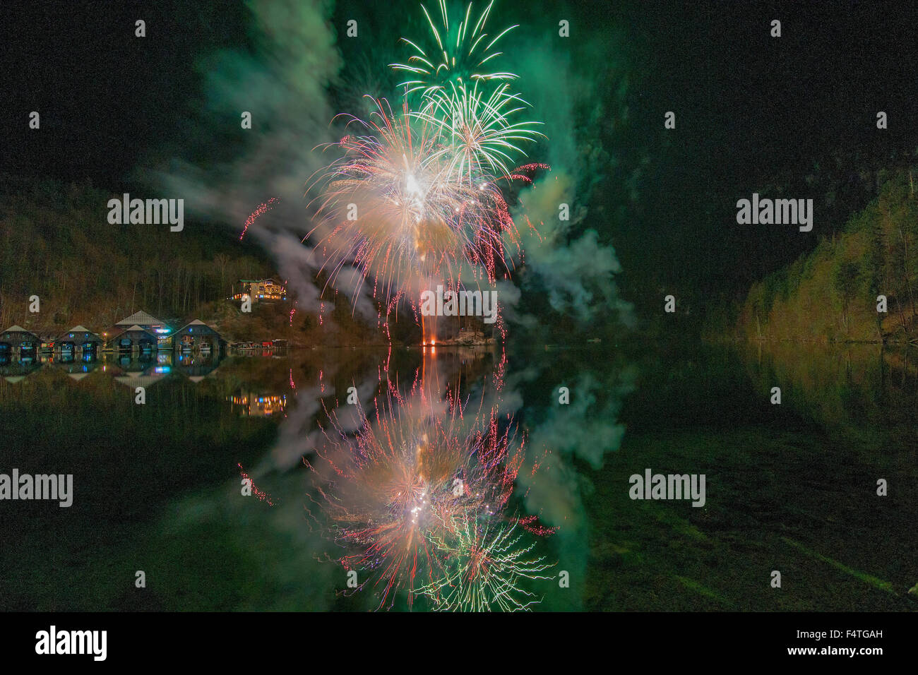 fireworks, pyrotechnics, rocket, rays, beams, explode, explosion, sky ...