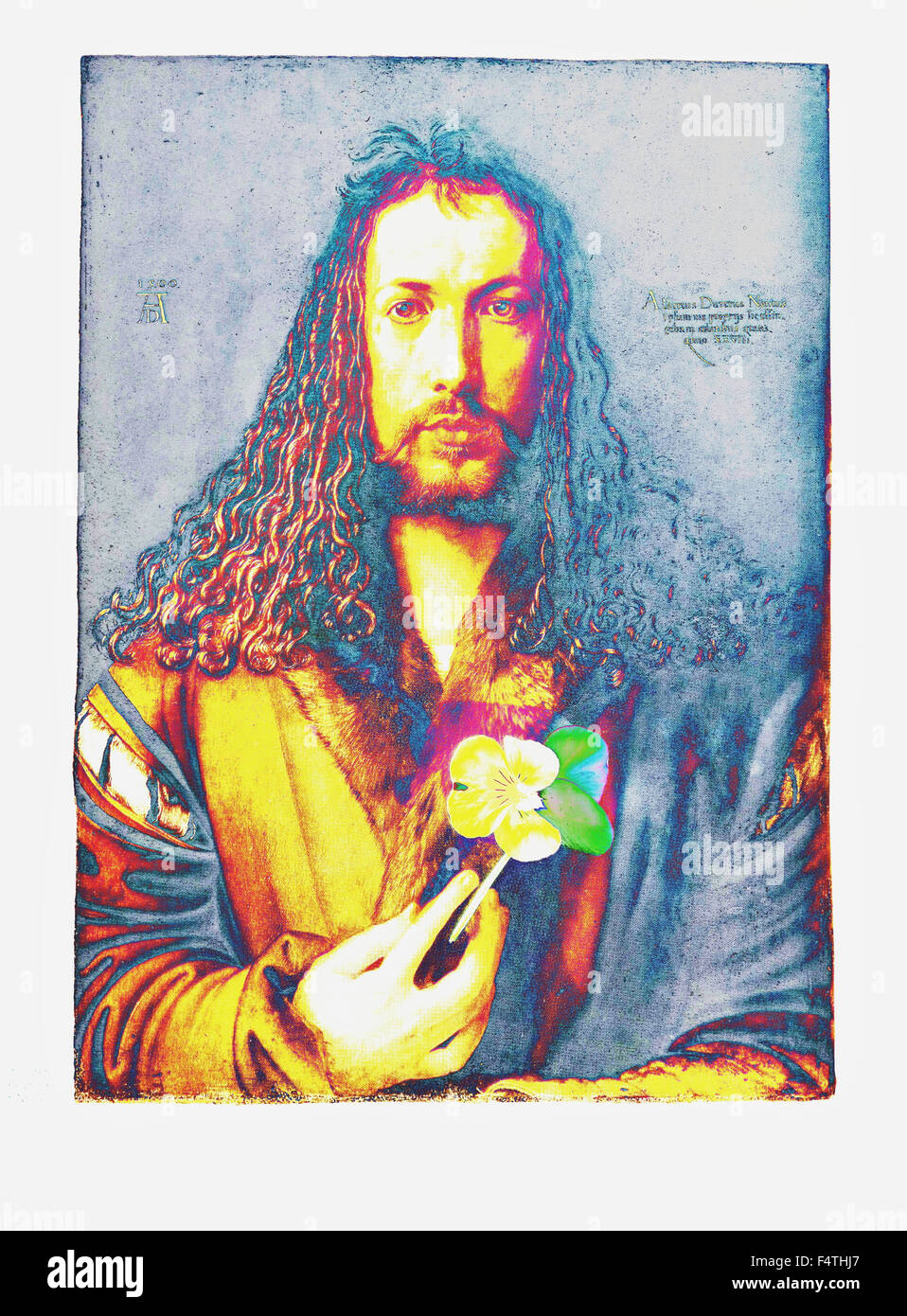 Albrecht Dürer, portrait, alienated, concepts, Composing, creative Stock Photo