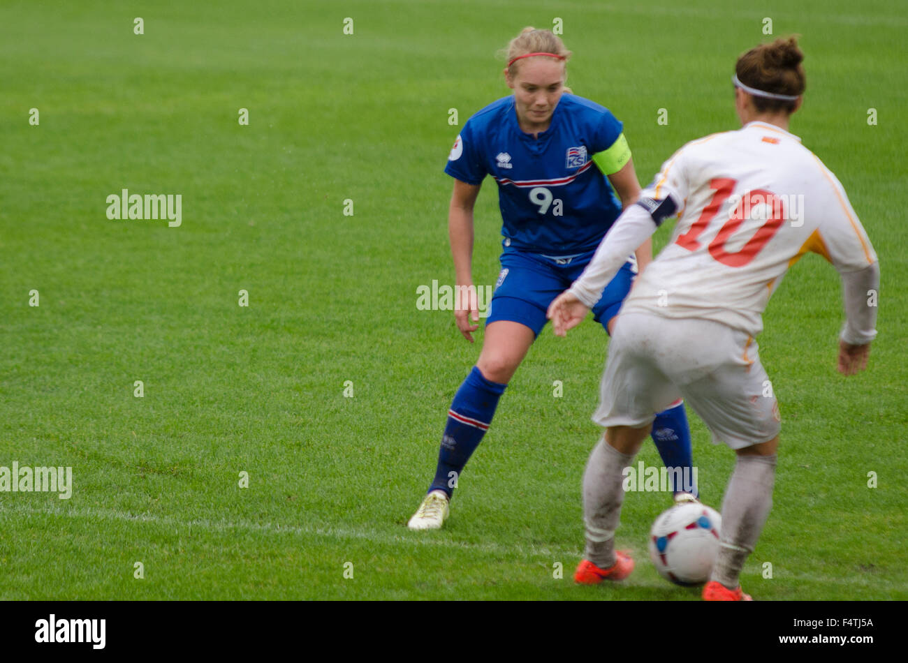 Stadium FFM Training Centre, Skopje, R. Macedonia. 22 October 2015. Macedonia vs Iceland UEFA