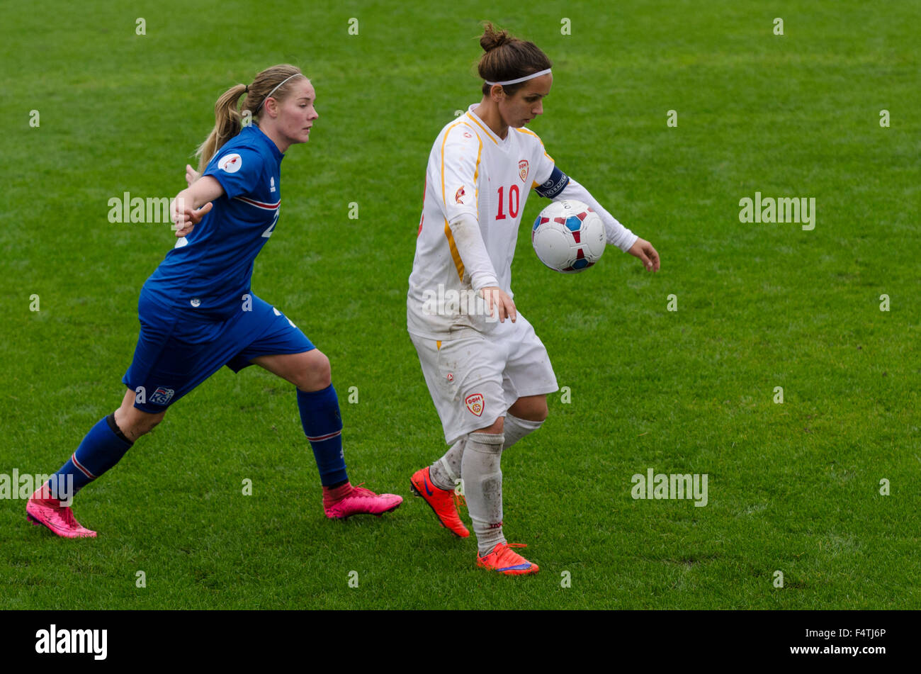 Stadium FFM Training Centre, Skopje, R. Macedonia. 22 October 2015. Macedonia vs Iceland UEFA