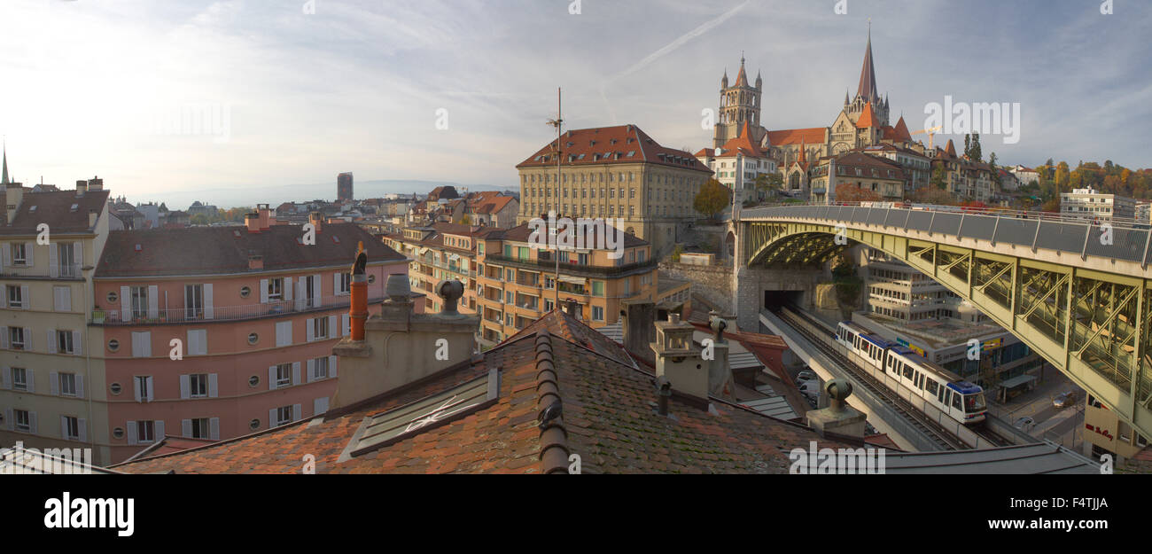 Lausanne, subway, underground, Stock Photo