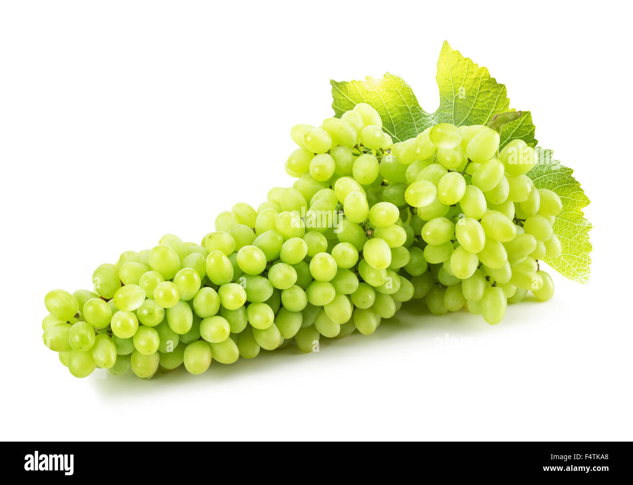 green grape isolated on the white background. Stock Photo