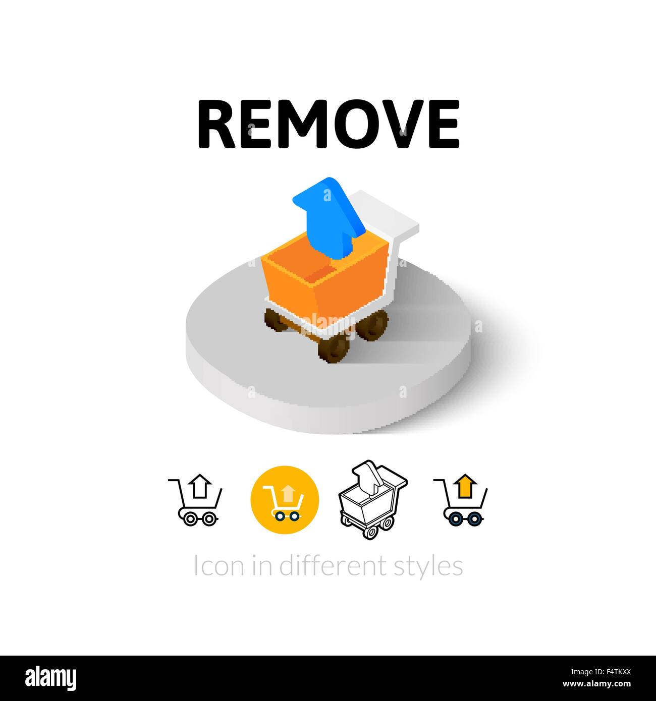 Remove icon in different style Stock Vector Image & Art - Alamy