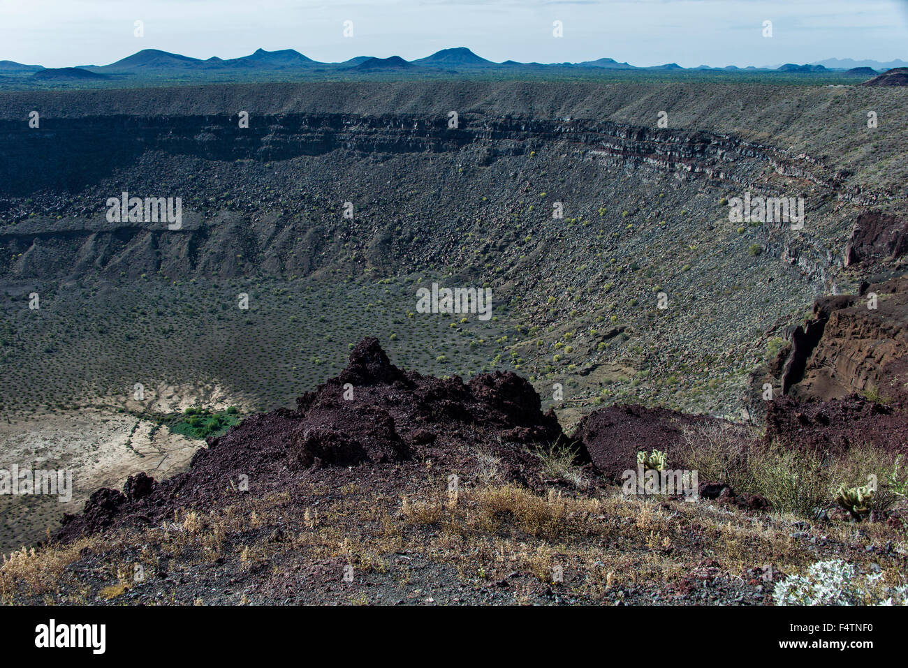 pinacate, biosphere, reserve, Mexico, Central America, elegante crater, crater, landscape Stock Photo
