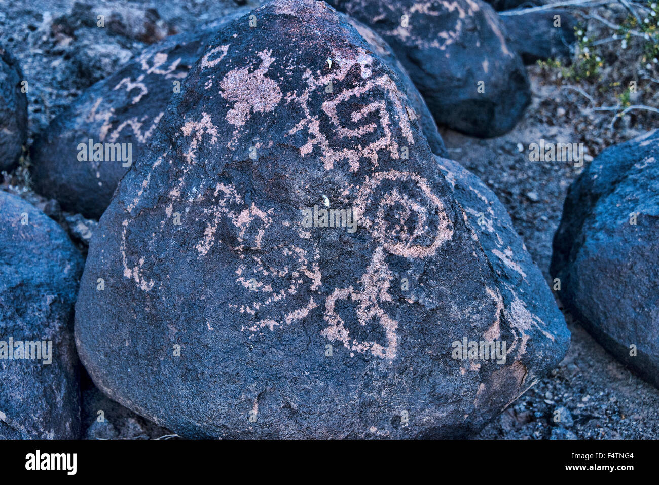 Painted Rocks Az painted rock, archaeological site, Arizona, USA, America, rock ...