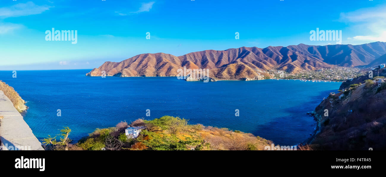 Beautiful panorama view of Santa Marta, Colombia Stock Photo Alamy