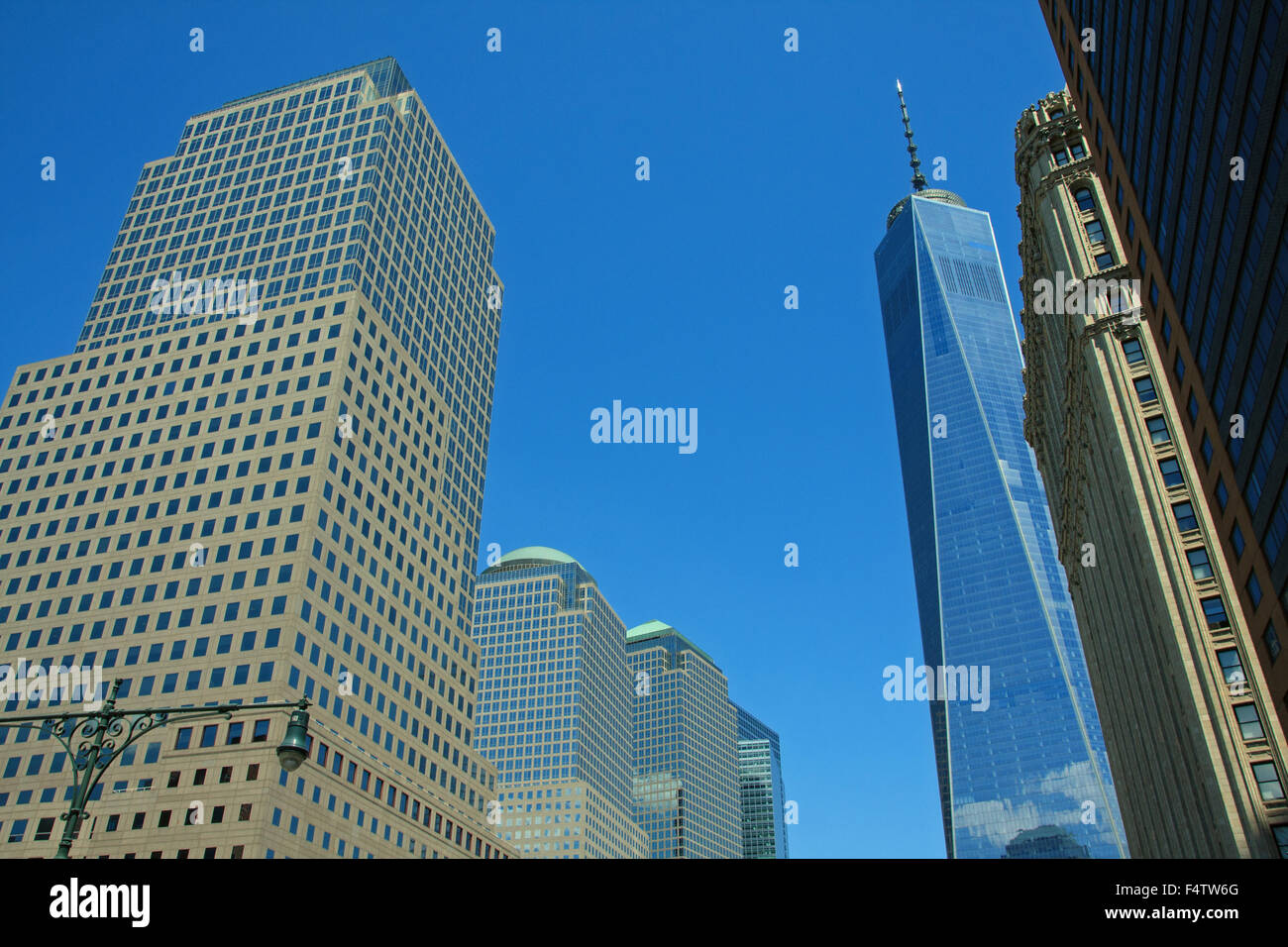 Buildings Lower Manhattan Stock Photo