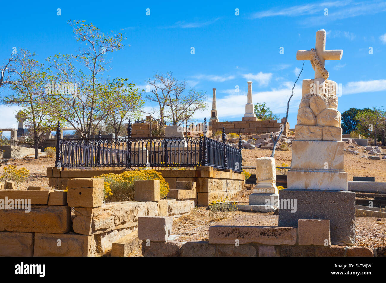 Pioneer cemetery at Virginia City, Nevada, USA Stock Photo Alamy