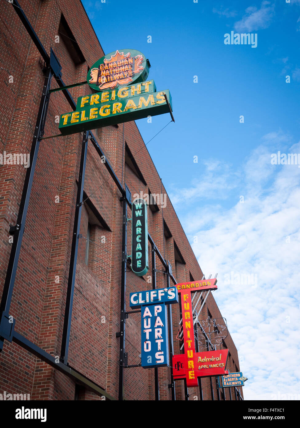 Canada alberta canada edmonton neon sign signs hires stock photography and images Alamy