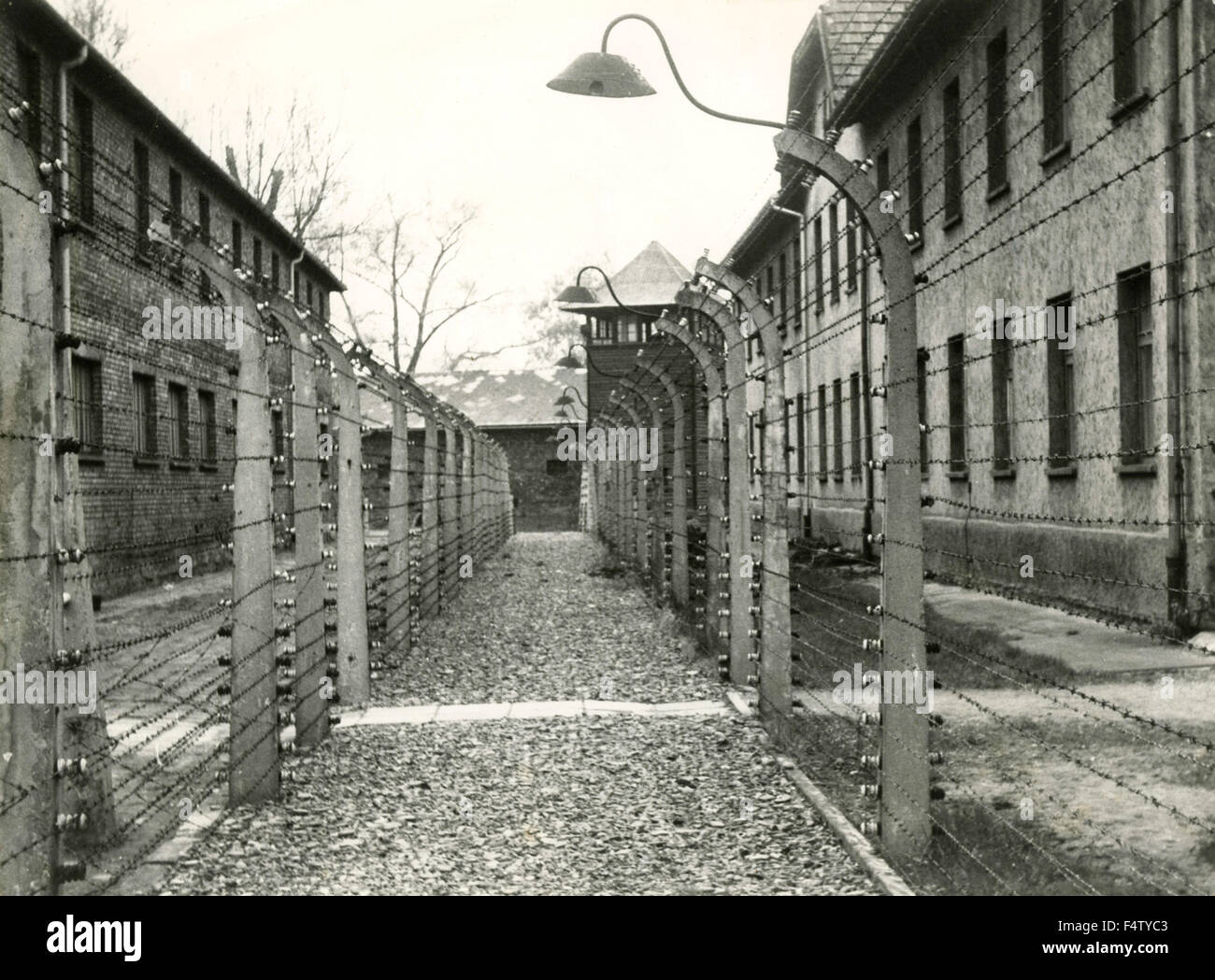 Concentration camp, Auschwitz, Poland Stock Photo