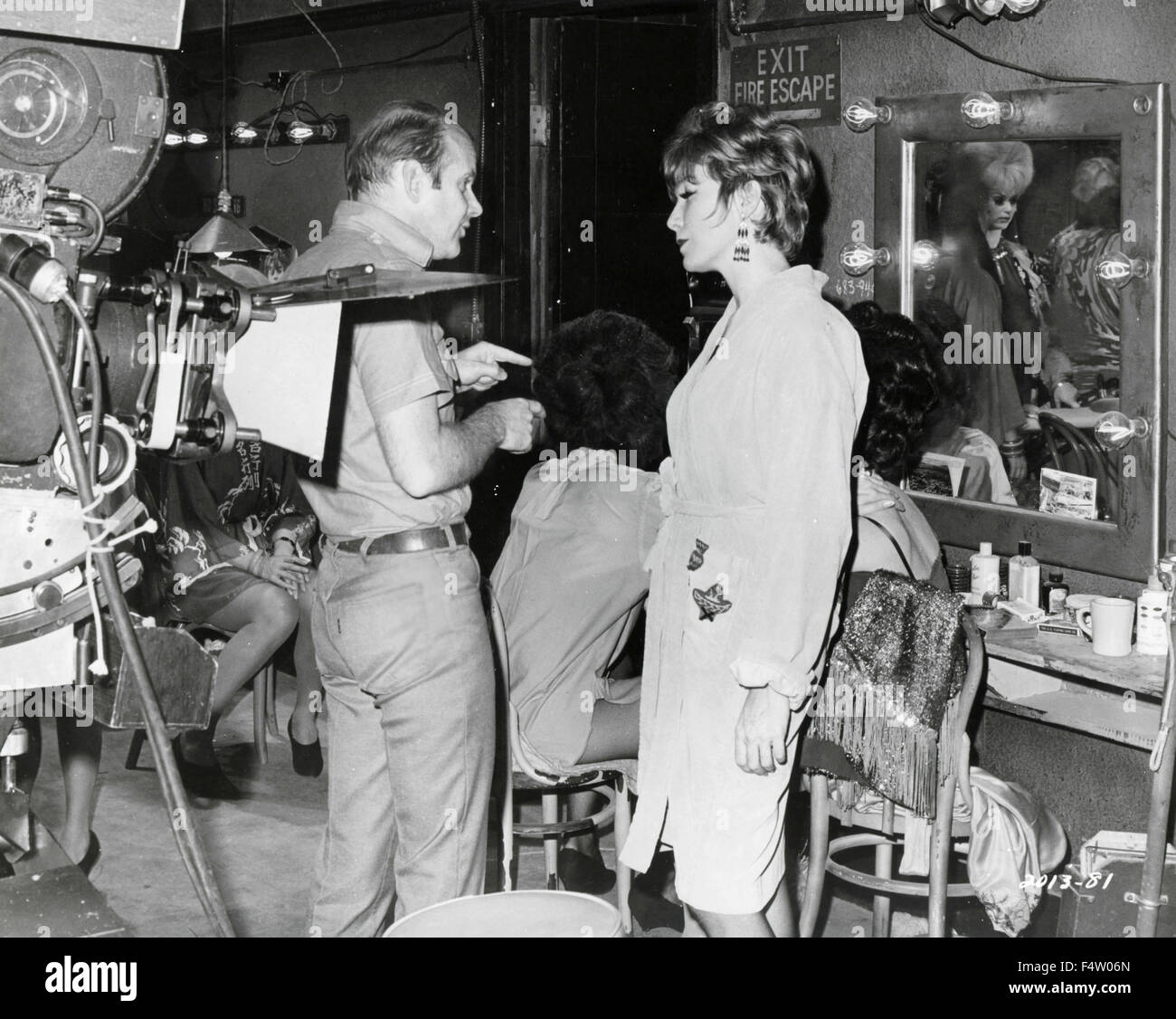 The actresses wear makeup in the dressing room Stock Photo Alamy