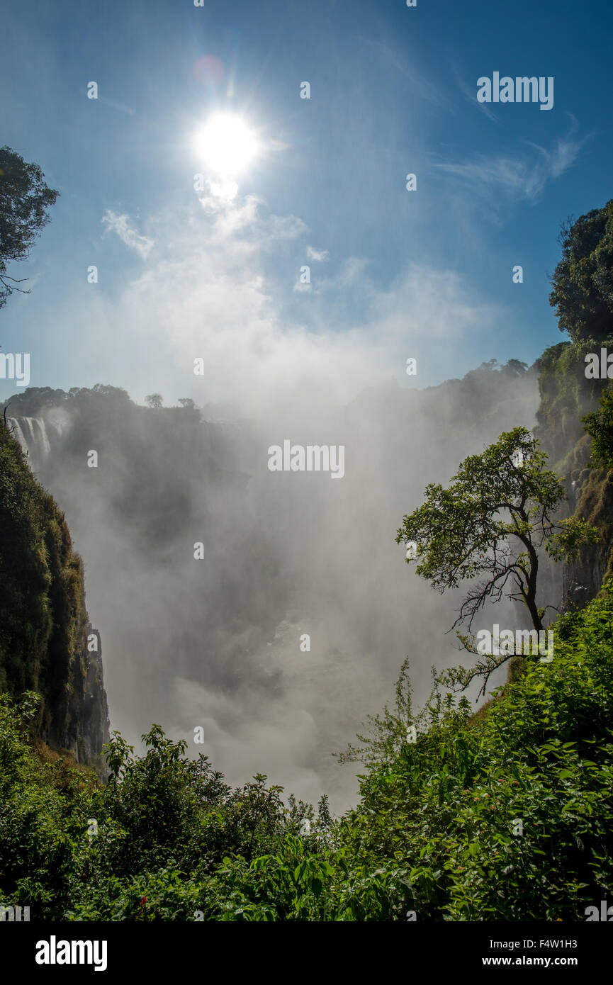 Victoria Falls, Zimbabwe - Victoria Falls Waterfall Stock Photo