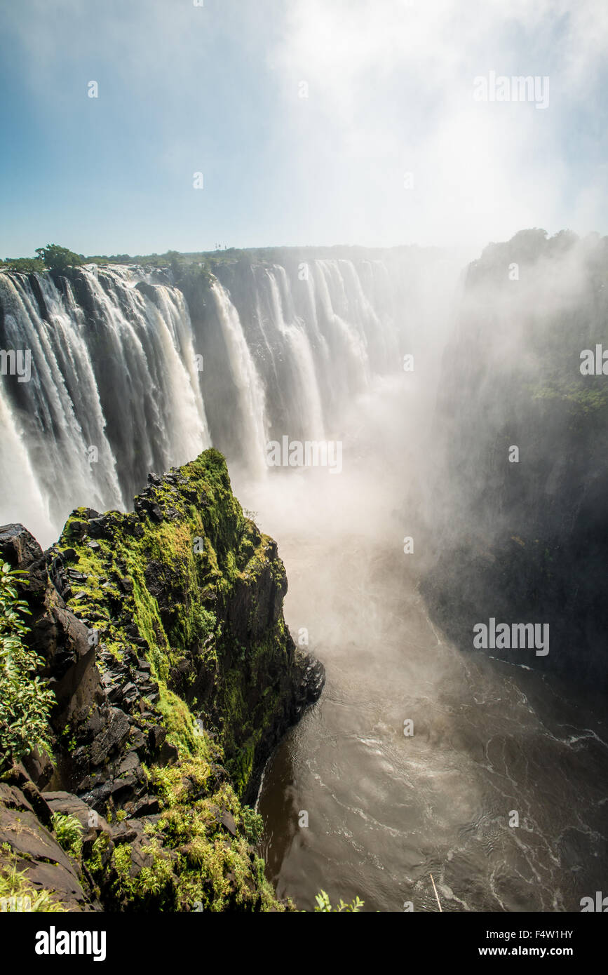Victoria Falls, Zimbabwe - Victoria Falls Waterfall Stock Photo