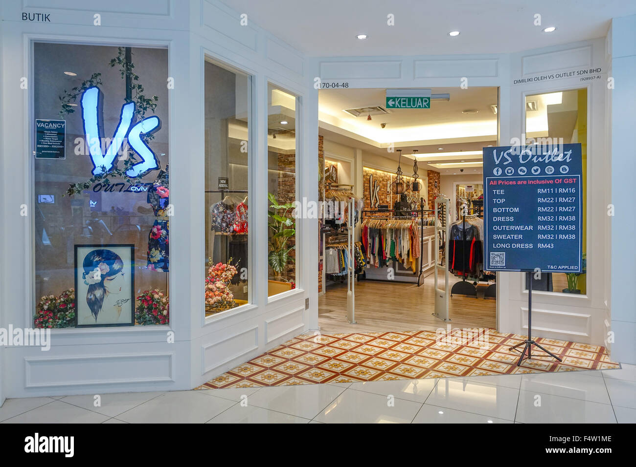 Gurney Plaza shopping centre in Town Penang, Malaysia Stock