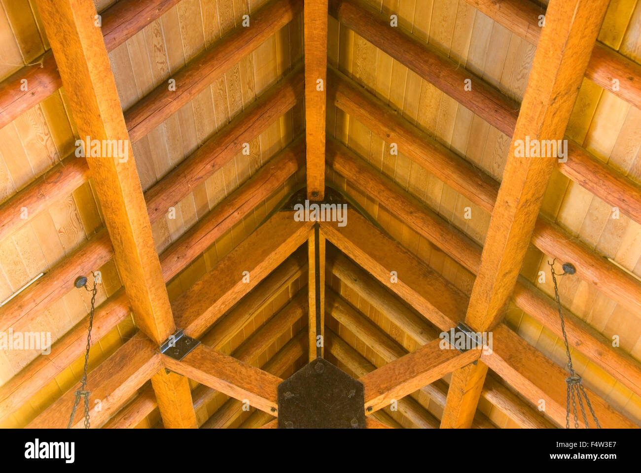 Ceiling At Silver Falls Lodge Build By Ccc Civilian Conservation