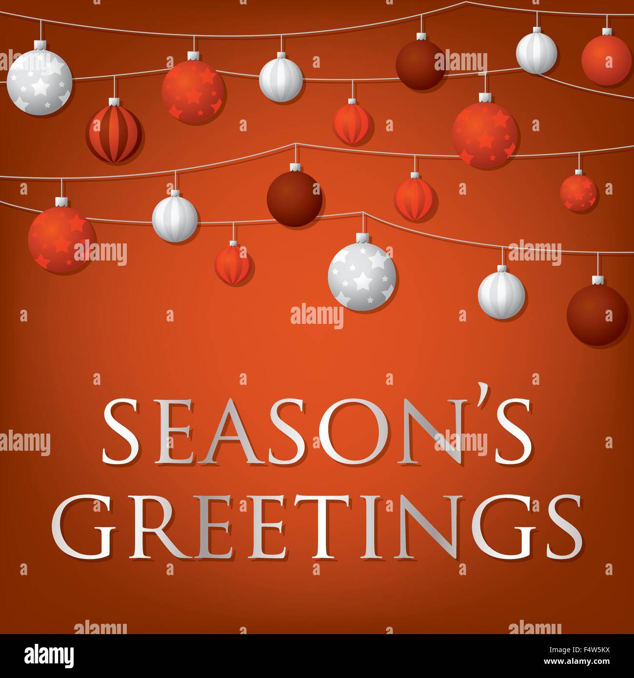 String of baubles Stock Vector Images Alamy