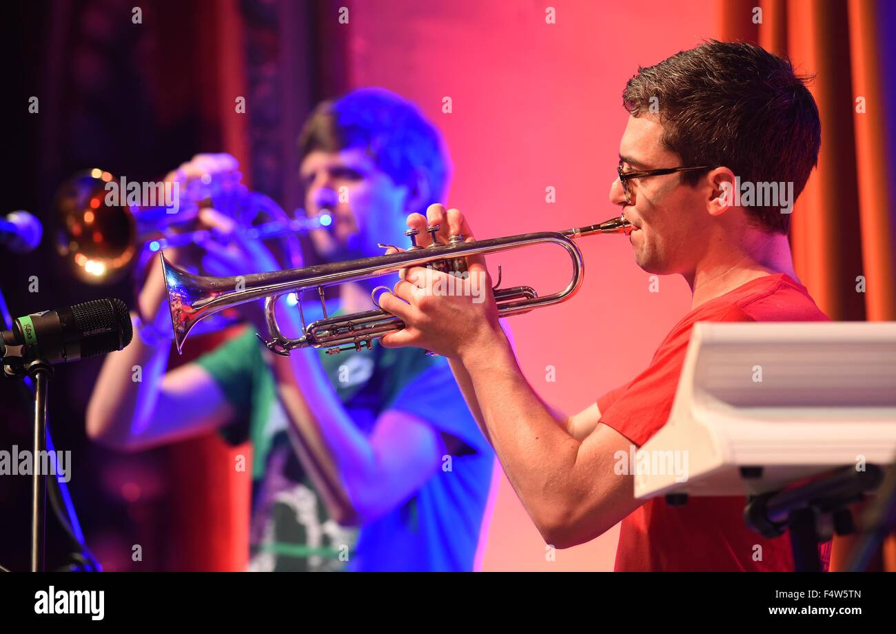 Prerov, Czech Republic. 22nd Oct, 2015. Keyboardist and trumpeter ...