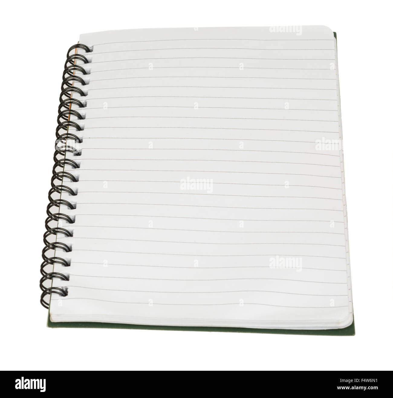 Copybook with empty sheets on white Stock Photo Alamy