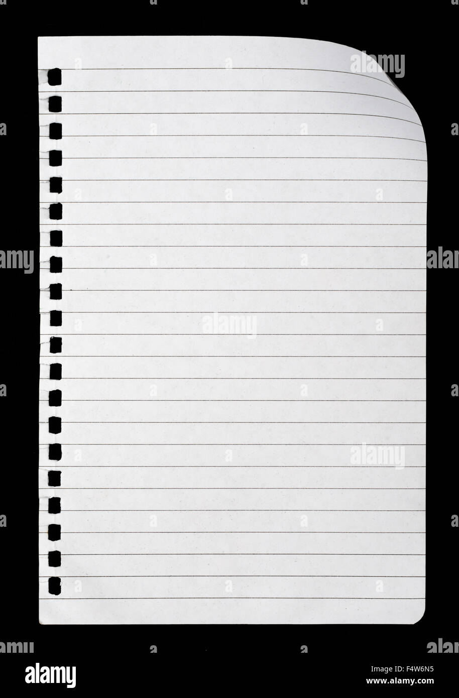 Blank sheet of paper Stock Photo Alamy
