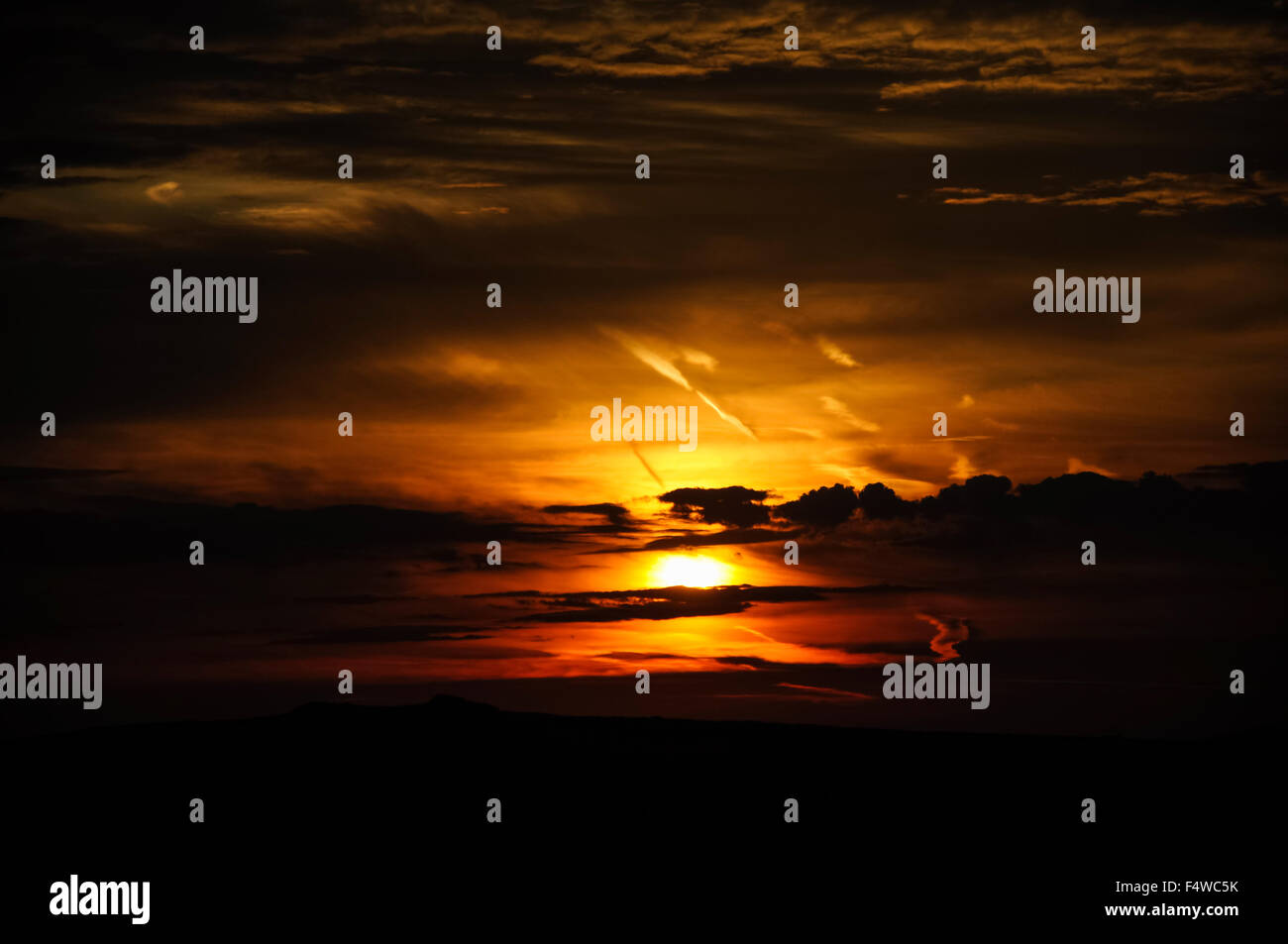 Beautiful sunrise in Pembrokeshire, Wales. Stock Photo