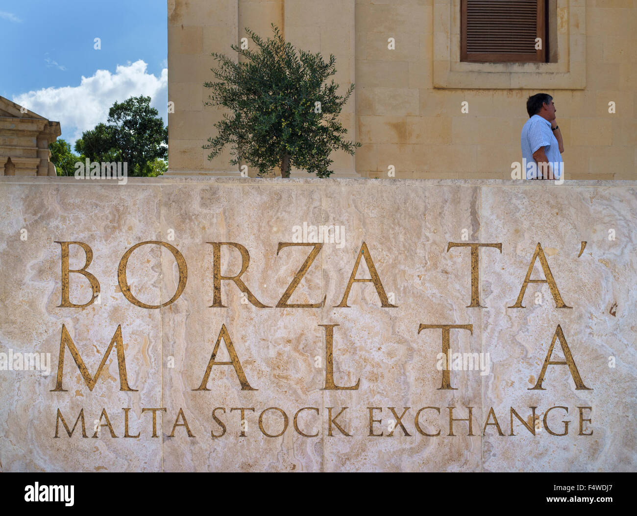 The Malta Stock Exchange Stock Photo Alamy