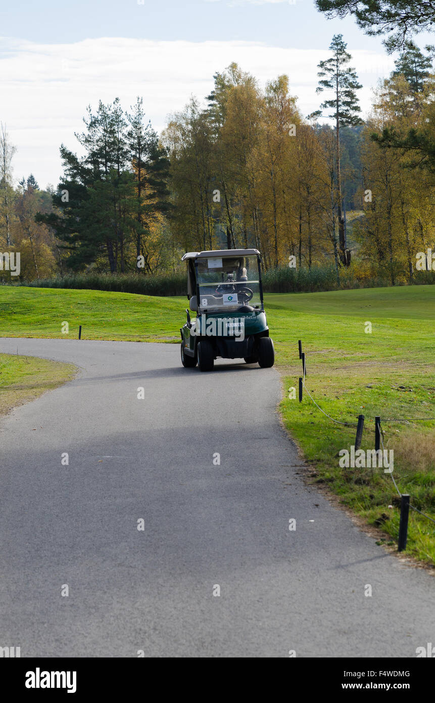 Golf buggy green vehicle hi-res stock photography and images - Alamy