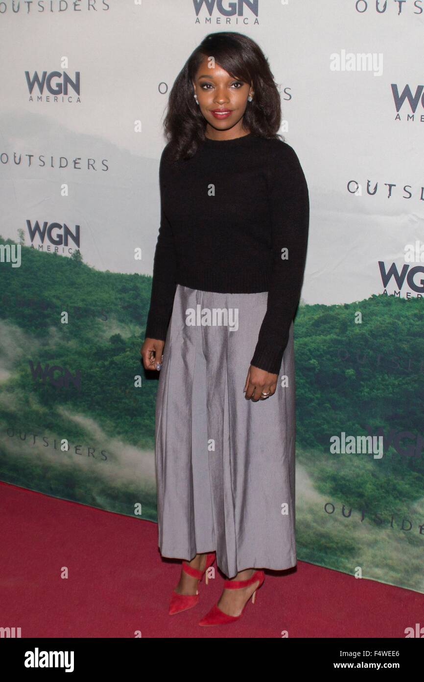 New York, NY, USA. 22nd Oct, 2015. Christina Jackson at arrivals for OUTSIDERS Premiere at 11th