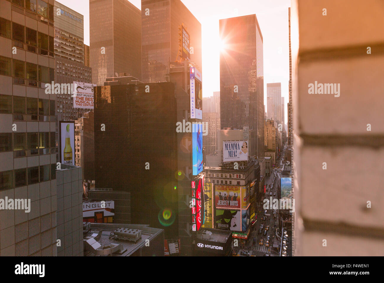 USA, New York State, New York City, Manhattan, View of 48th street Stock Photo