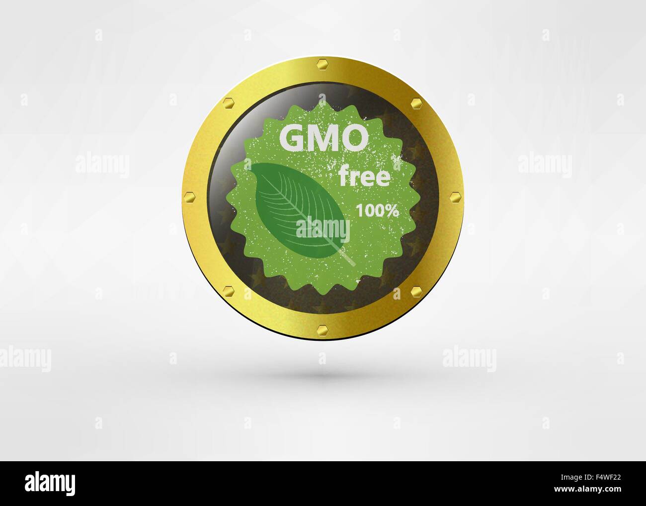 Made with Non - GMO ingredients grunge rubber medal, vector illustration Stock Vector