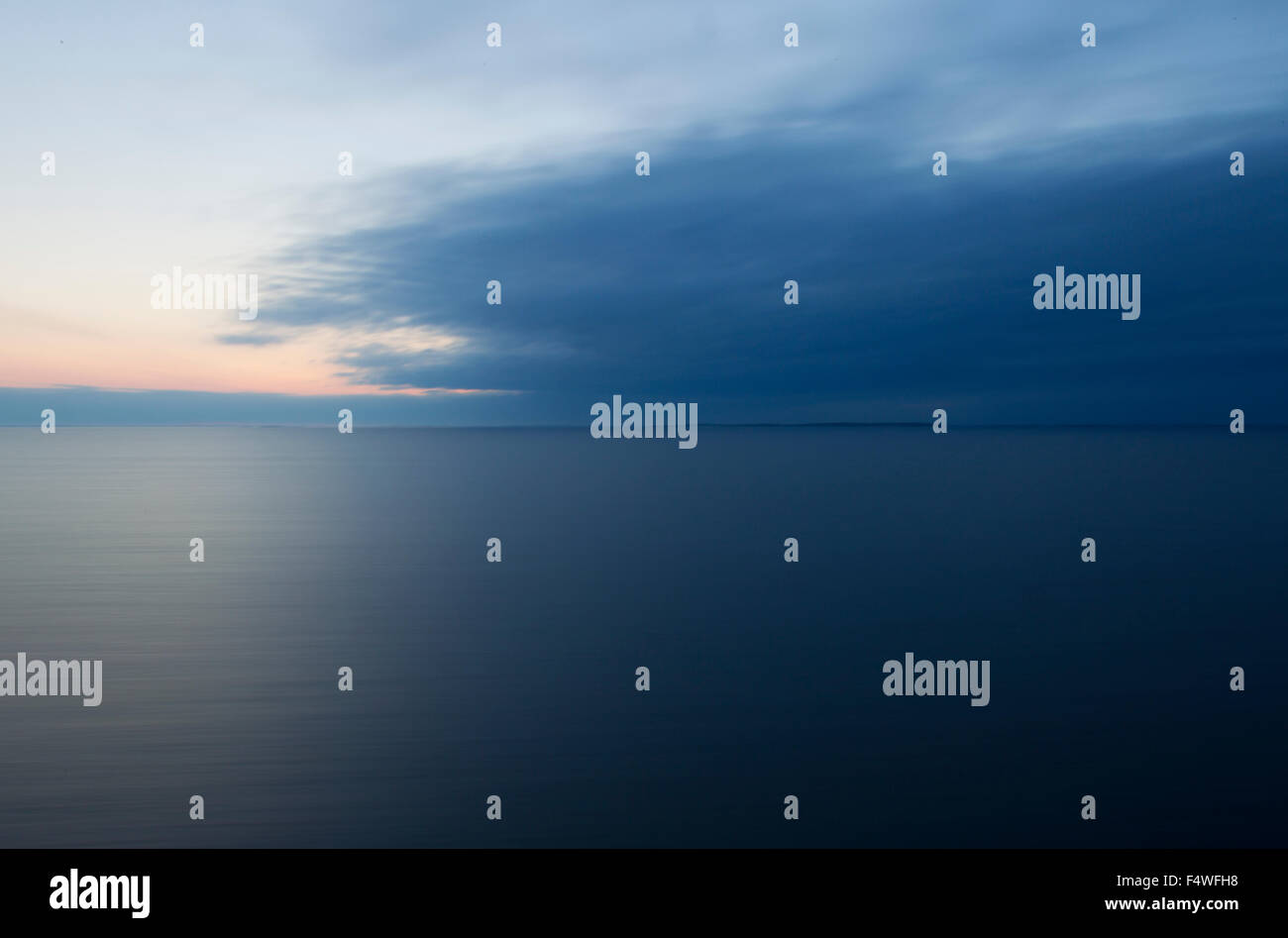 Baltic Sea at dusk Stock Photo