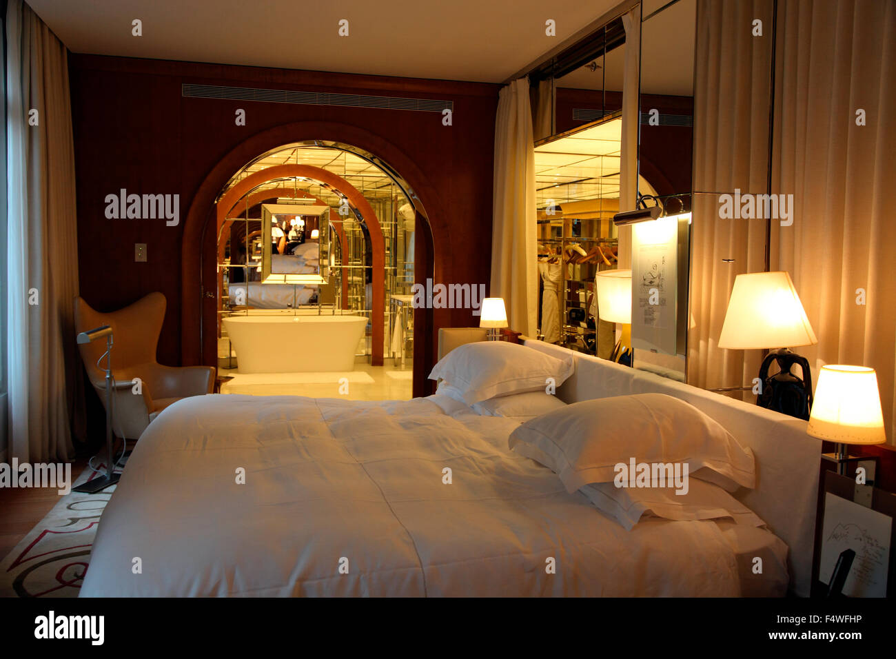 A suite in the Royal Monceau Raffles Hotel Paris Stock Photo