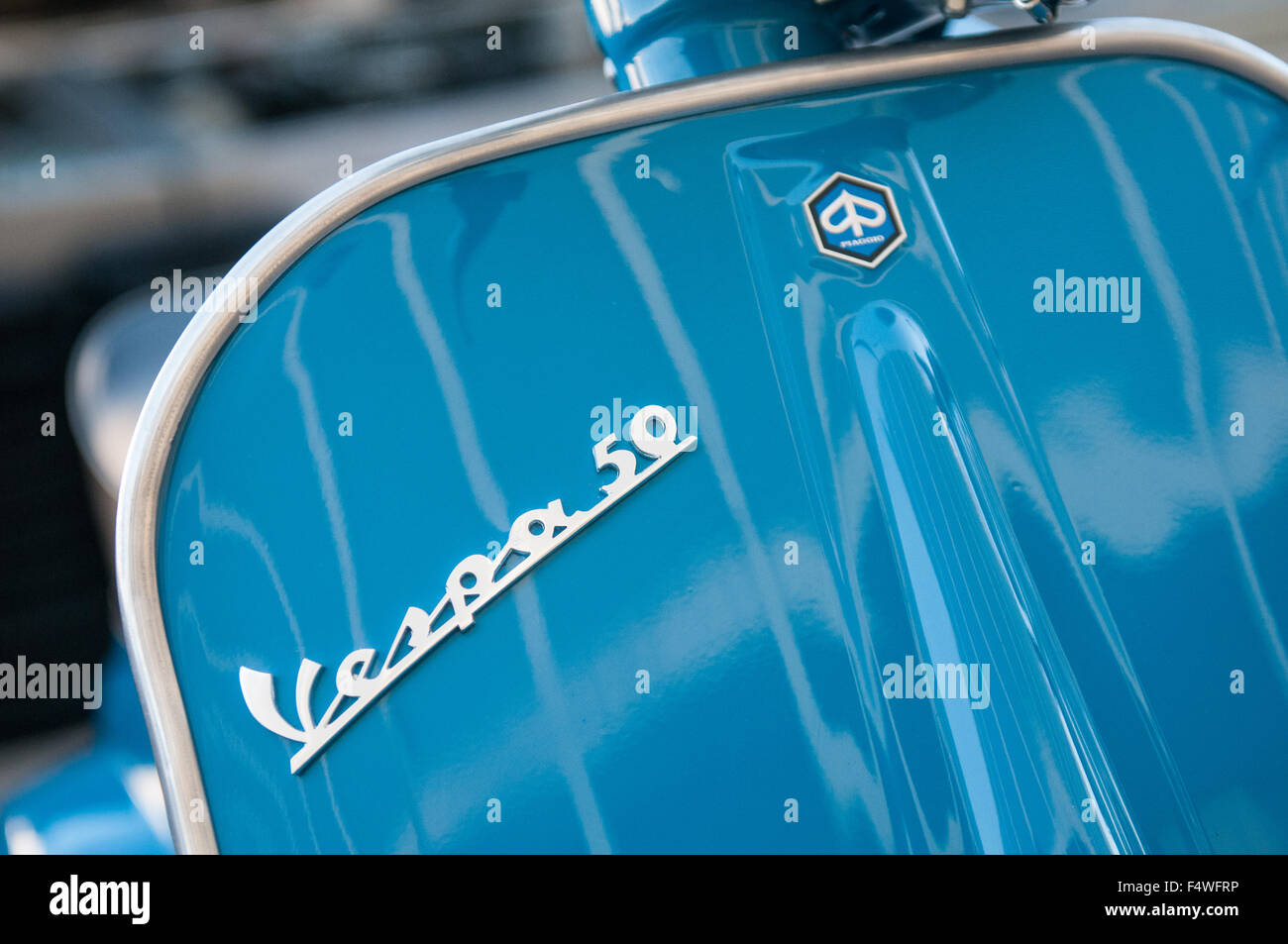 Clasic Vespa at the International Exhibition of vintage motoring in Europe, Padova Italy Stock Photo