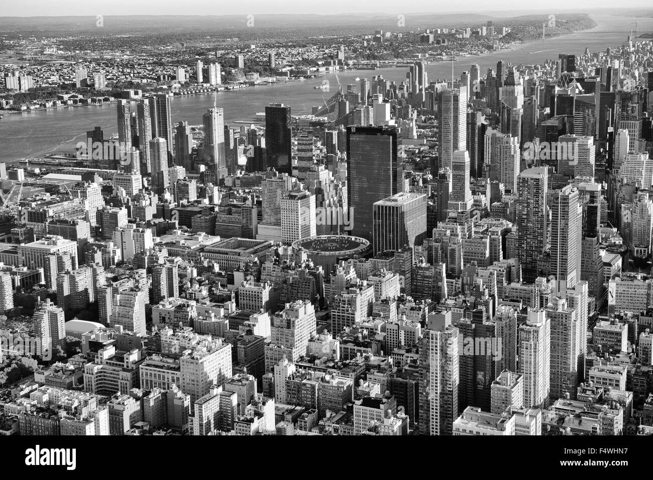 Aerial shot of Midtown Manhattan, New York City USA Stock Photo - Alamy