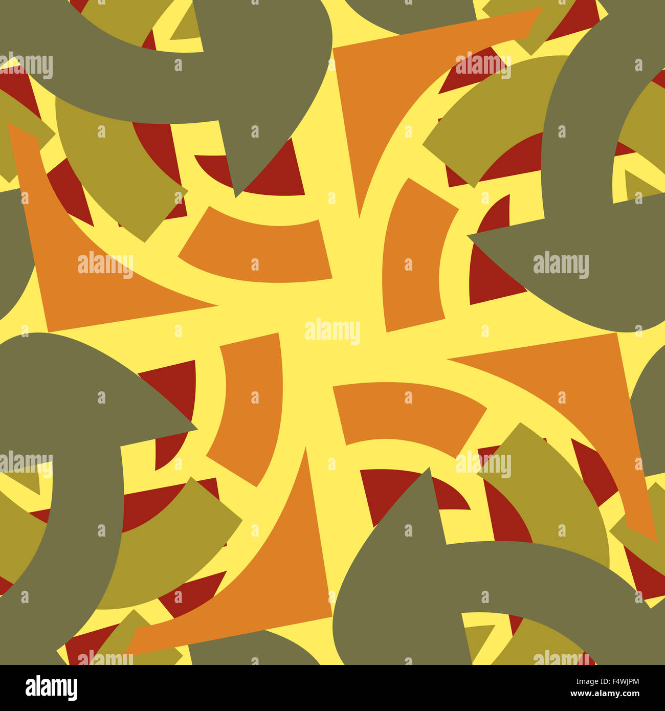 Repeating background pattern of brown curved lines Stock Photo - Alamy