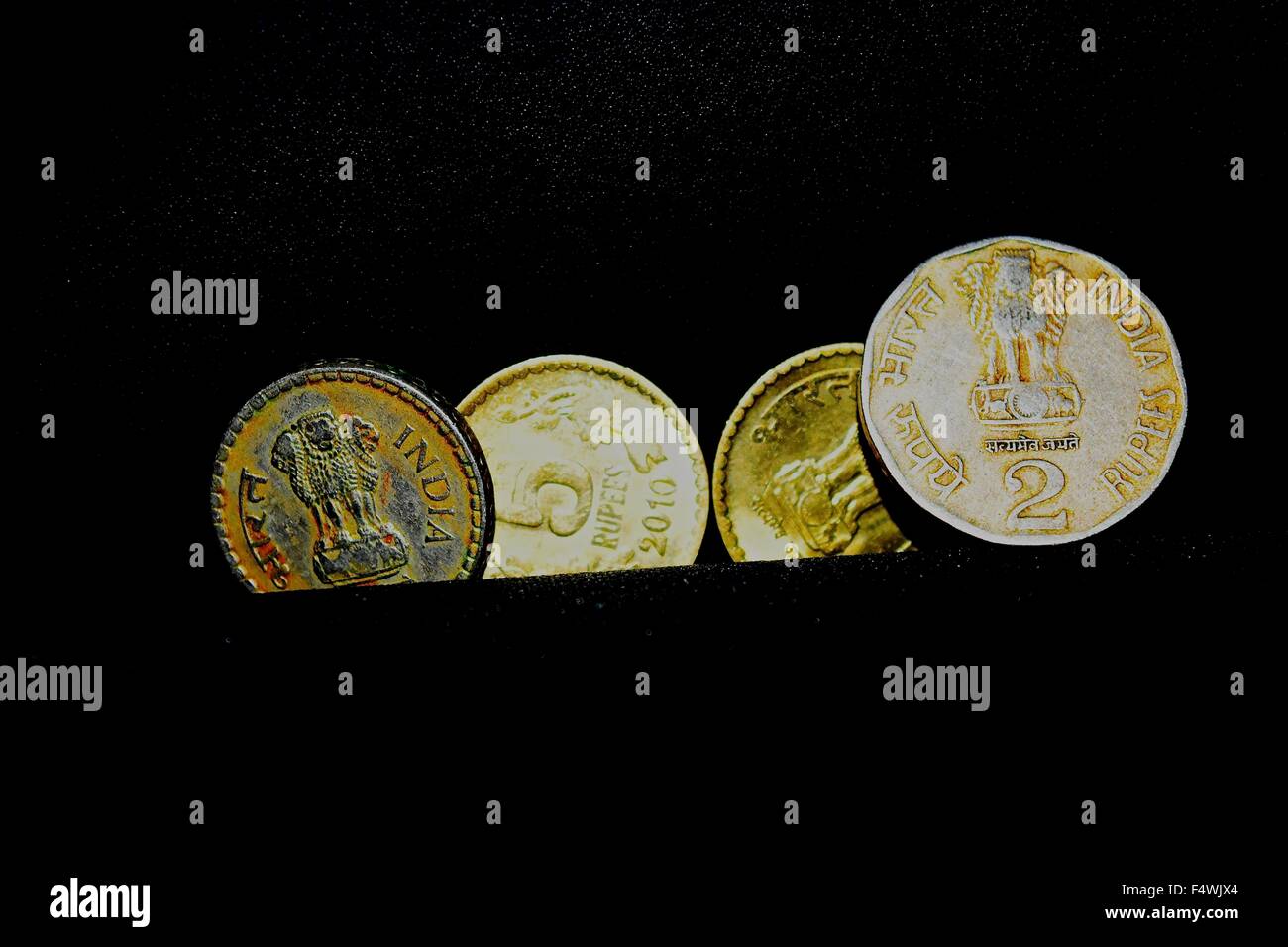 Indian Rupees Background Stock Photograph Stock Photo