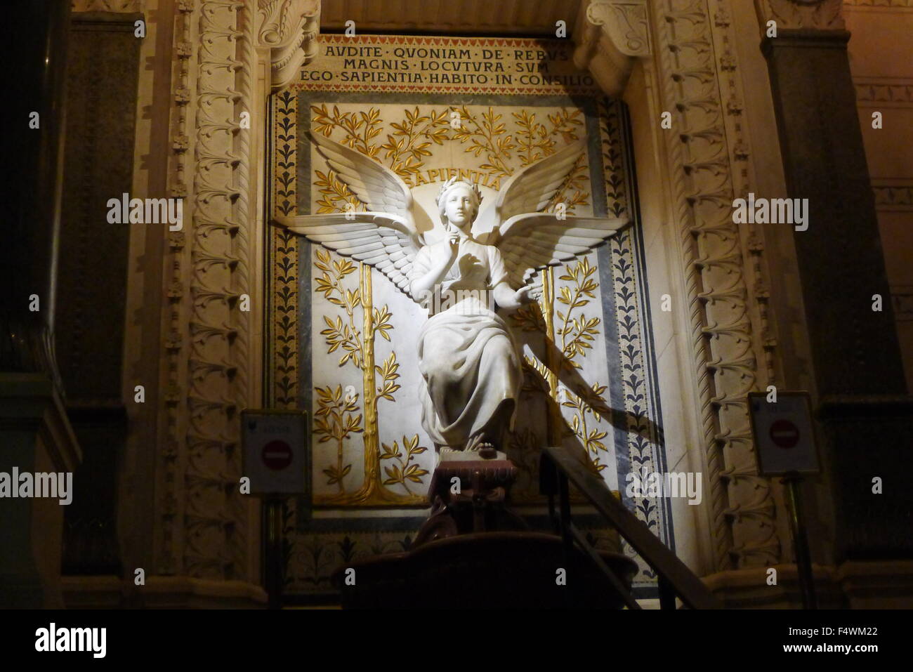 Angel of Basilica of Notre-Dame de Fourvière Stock Photo