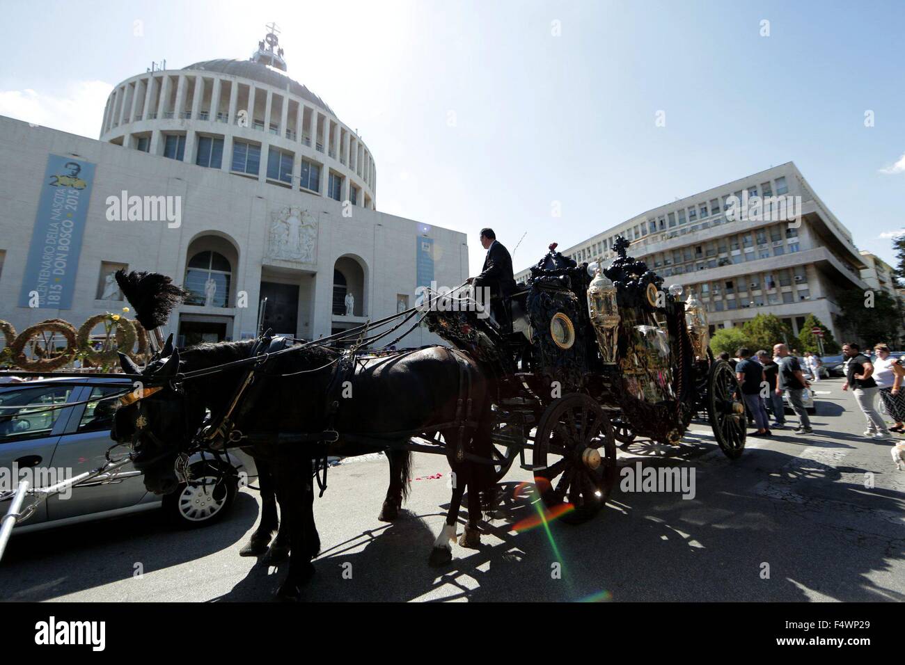 The funeral of 'mafia boss' Vittorio Casamonica at San Giovanni Bosco