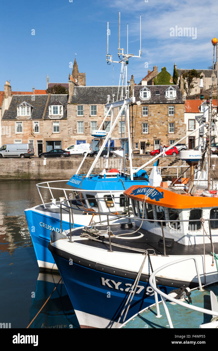 The harbour in the fishing village of Pittenweem in the East Neuk of Fife, Scotland UK Stock Photo