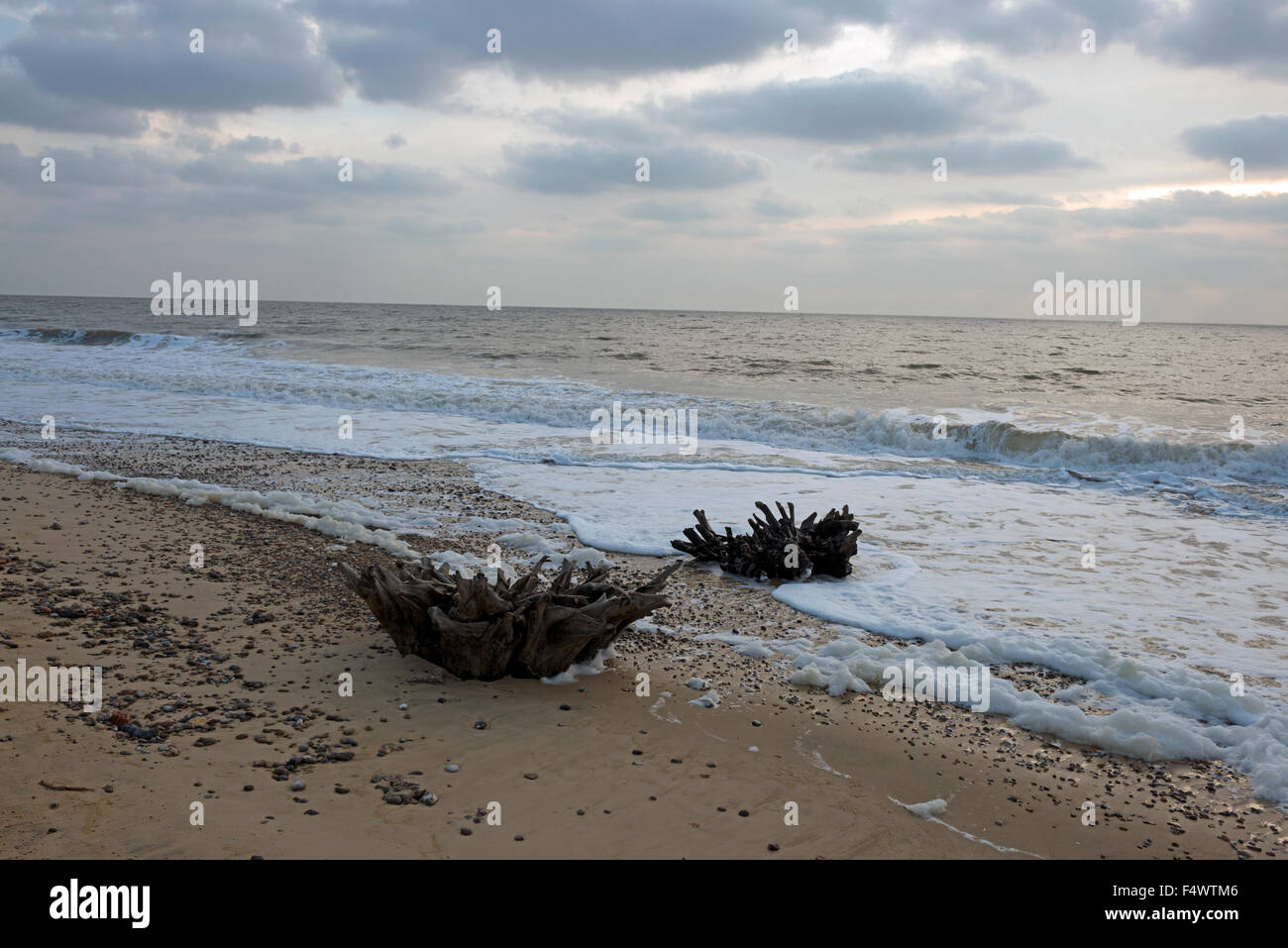 Coastline Benacre Suffolk England Stock Photo - Alamy