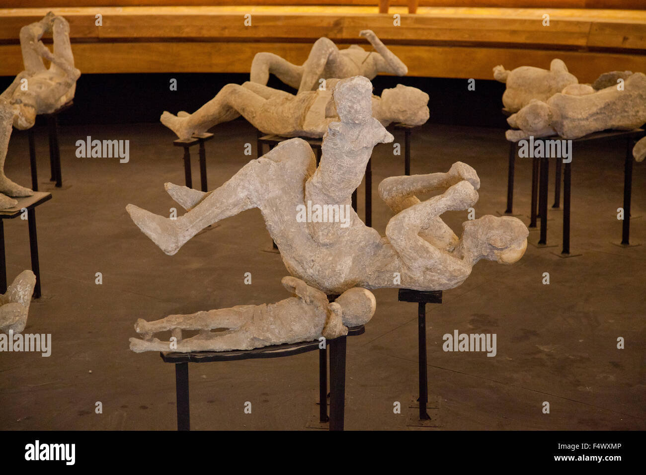 Pompeii, Naples, Italy: plaster casts recreate the body shapes of the Stock  Photo - Alamy