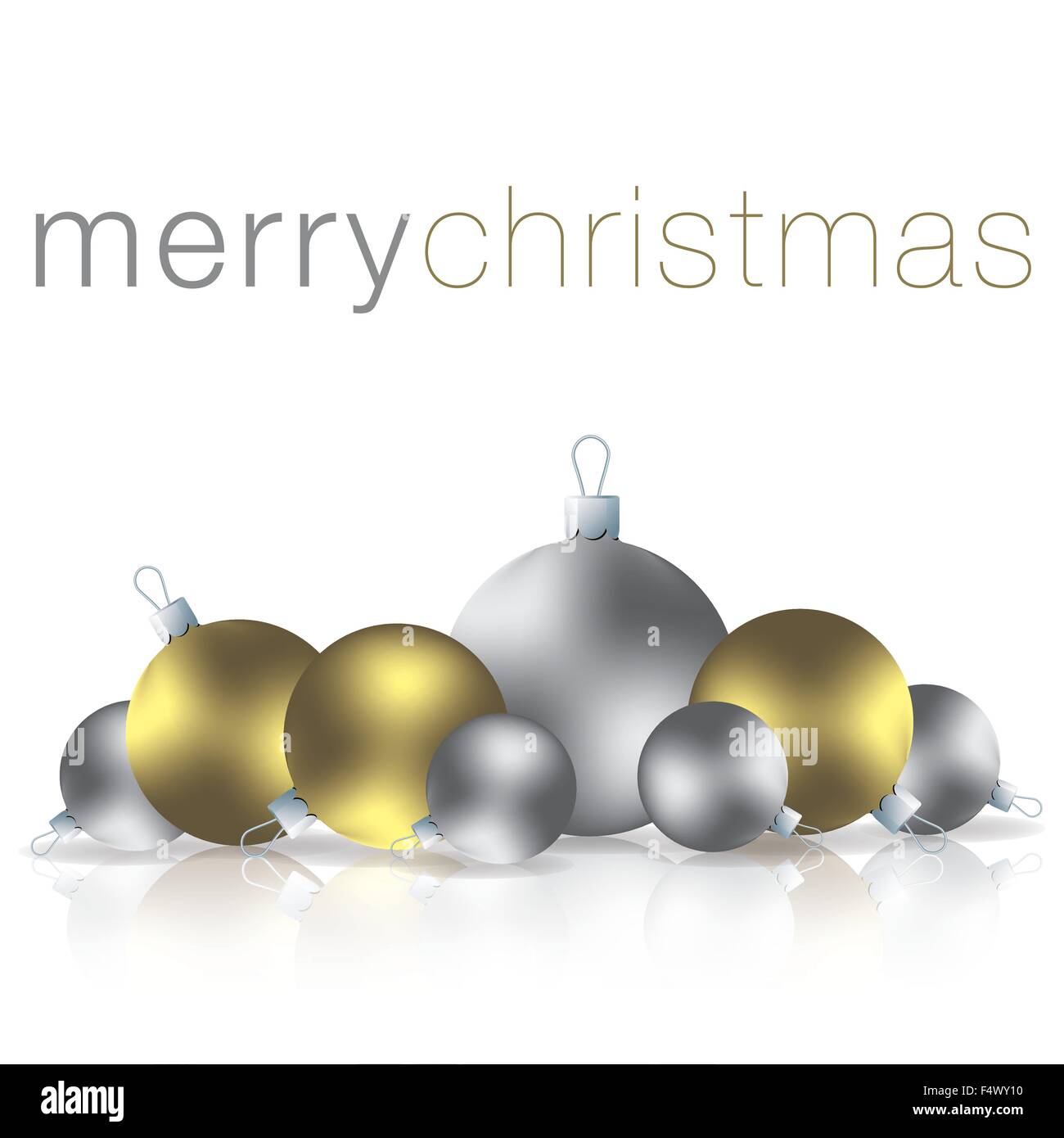 Merry Christmas bauble card in vector format Stock Vector Image & Art ...