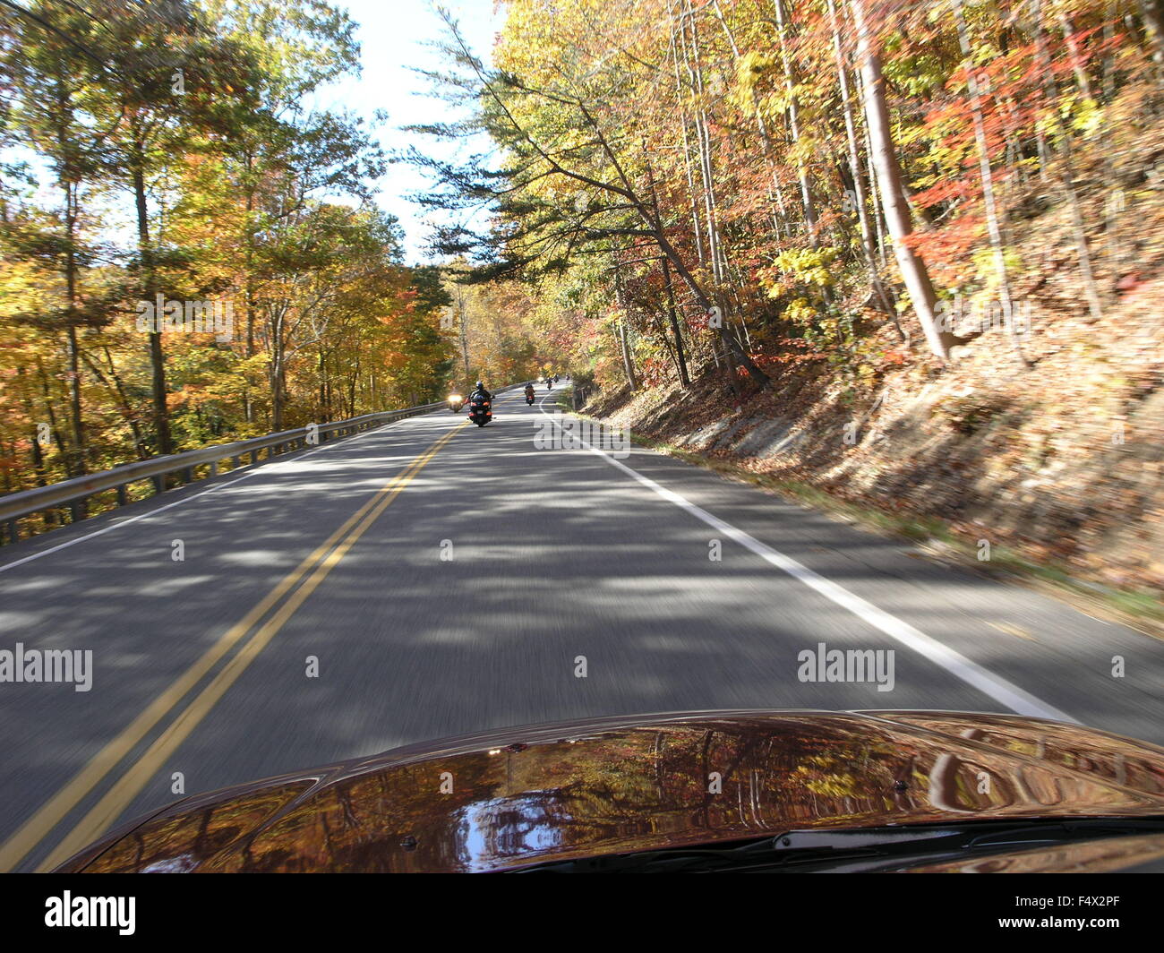 A drive down Highway 70 in Fall Stock Photo Alamy