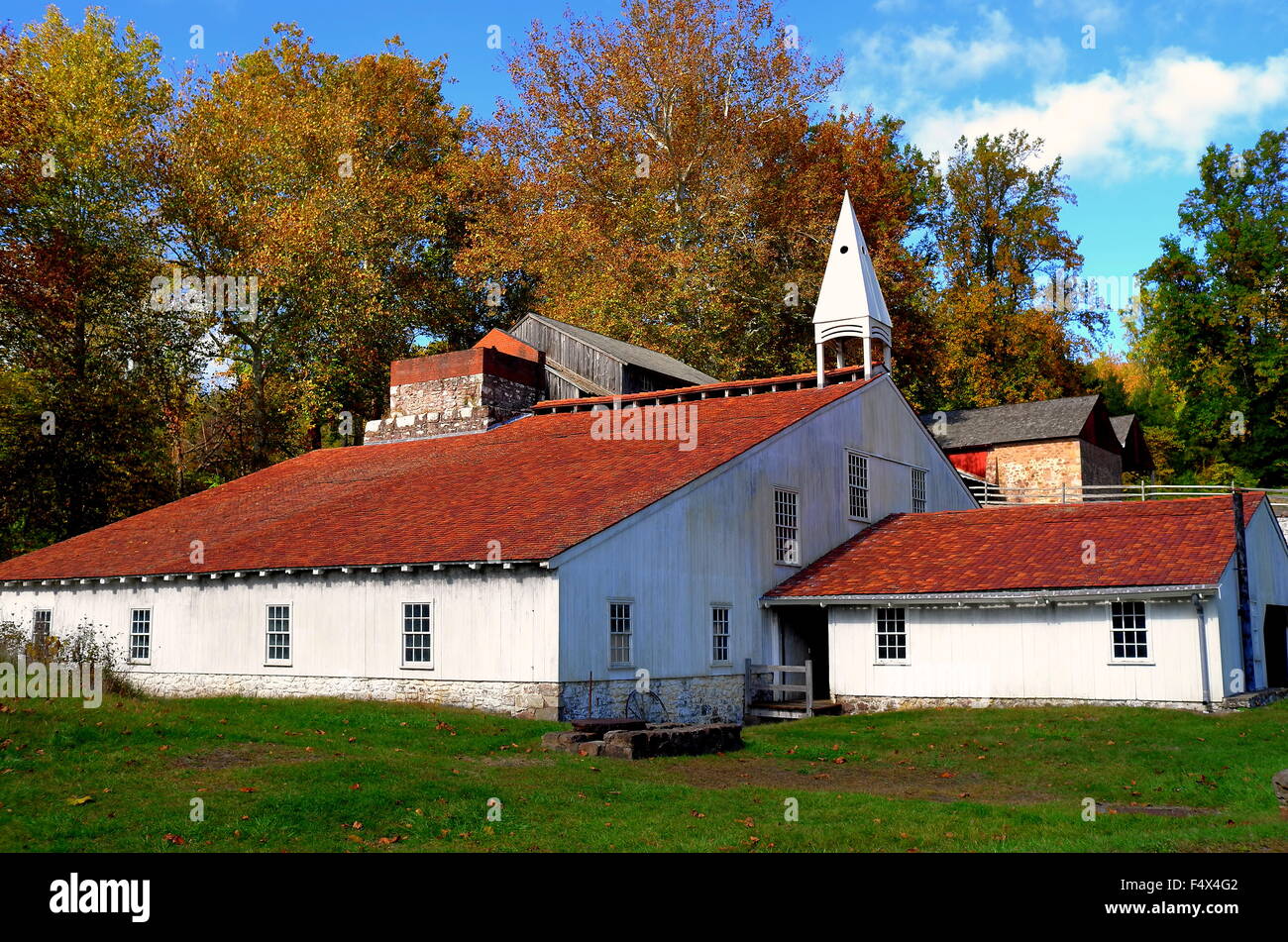 Hopewell Furnace, Pennsylvania The Cast Iron Shed with its distinctive