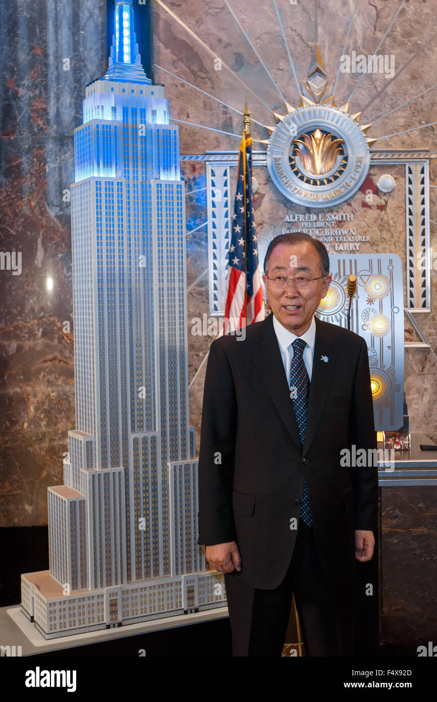New York, USA. 23rd Oct, 2015. United Nations Secretary-General Ban Ki ...