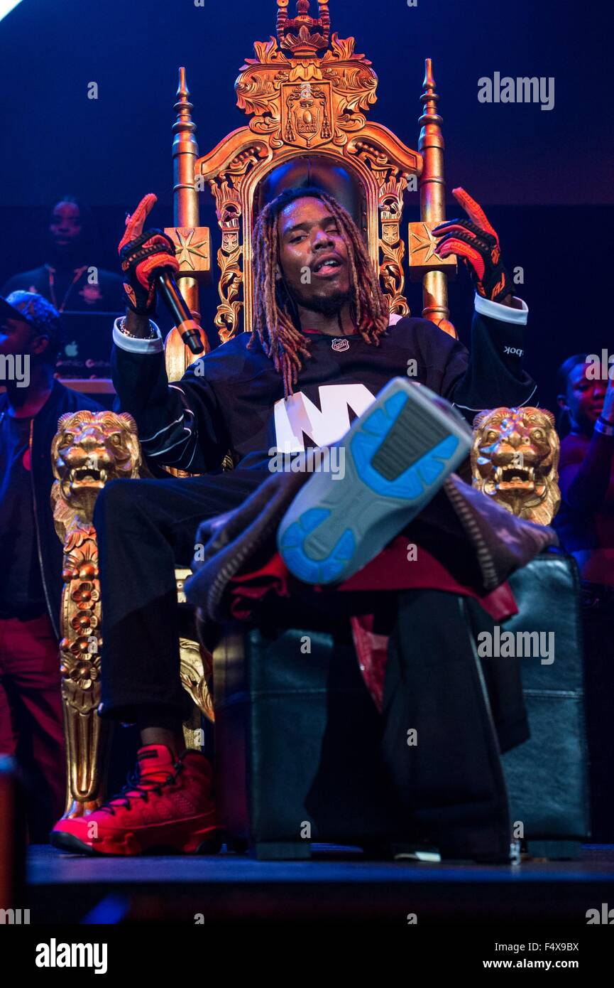 Brooklyn, NY, USA. 22nd Oct, 2015. Fetty Wap in attendance for Power 105.1's Powerhouse 2015 - Part 2, Barclays Center, Brooklyn, NY October 22, 2015. © Steven Ferdman/Everett Collection/Alamy Live News Stock Photo