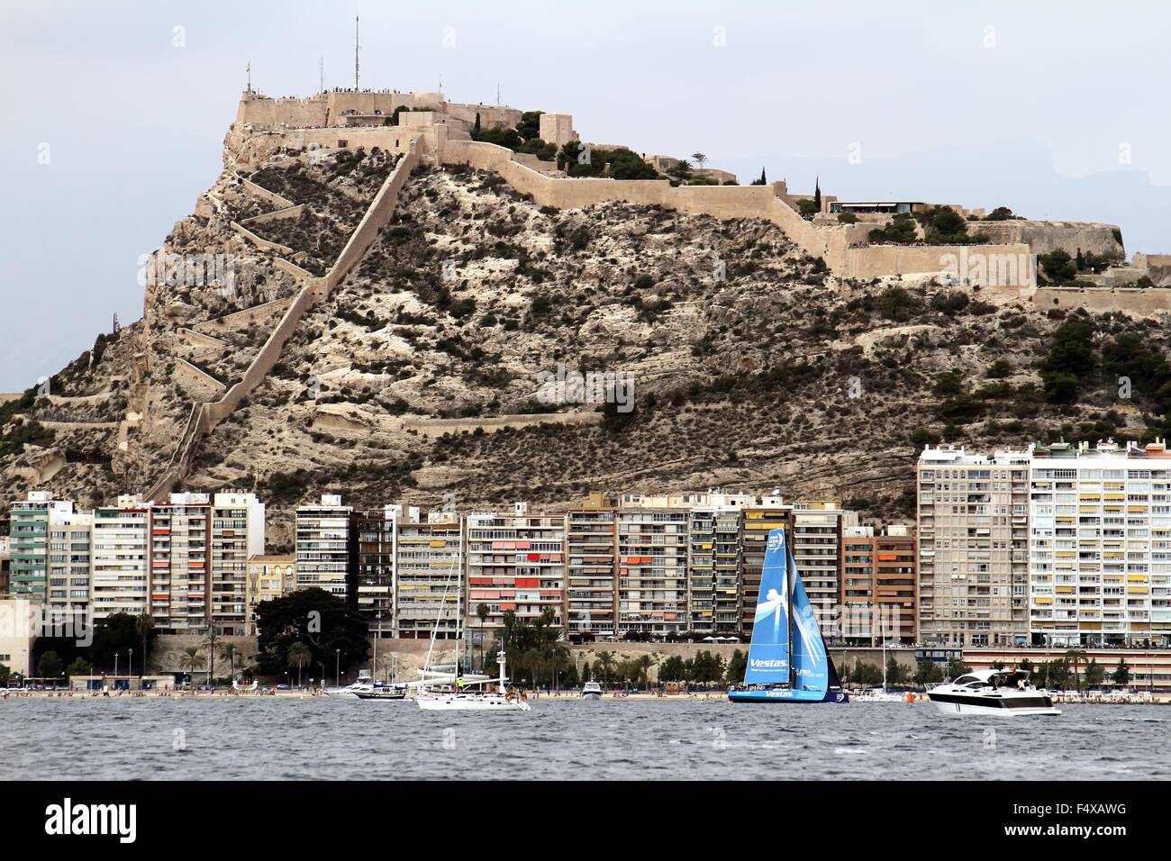 Volvo Ocean Race in port race in Alicante city Stock Photo